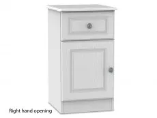Welcome Welcome Pembroke White Ash 1 Drawer Bedside Table (Assembled)