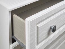 Welcome Pembroke White Ash 3 Drawer Bedside Cabinet (Assembled)