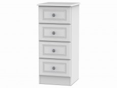 Welcome Pembroke White Ash 4 Drawer Narrow Chest of Drawers (Assembled)