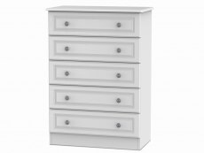 Welcome Pembroke White Ash 5 Drawer Chest of Drawers (Assembled)