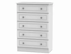 Welcome Welcome Pembroke White Ash 5 Drawer Chest of Drawers (Assembled)