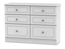 Welcome Pembroke White Ash 3+3 Drawer Midi Chest of Drawers (Assembled) Welcome Pembroke White Ash 3+3 Drawer Midi Chest of Drawers (Assembled)