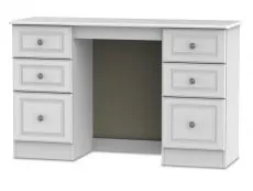 Welcome Welcome Pembroke White Ash Double Pedestal Dressing Table (Assembled)