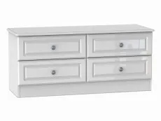 Welcome Welcome Pembroke White High Gloss 4 Drawer Bed Box (Assembled)