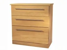 Welcome Welcome Sherwood 3 Drawer Deep Low Chest of Drawers (Assembled)