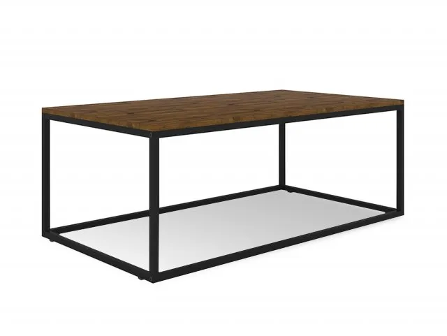 LPD Ealing Black and Rustic Pine Coffee Table