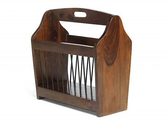 Archers Santa Clara Acacia Wooden Magazine Rack thumbnail