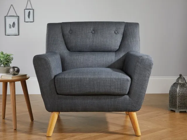 Birlea Furniture & Beds - Birlea Lambeth Grey Fabric Chair thumbnail