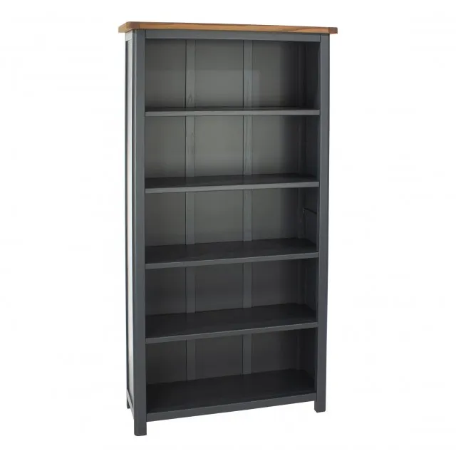 Photos - Display Cabinet / Bookcase Core Products Core Dunkeld Midnight Blue and Oak Tall Bookcase bookcases 