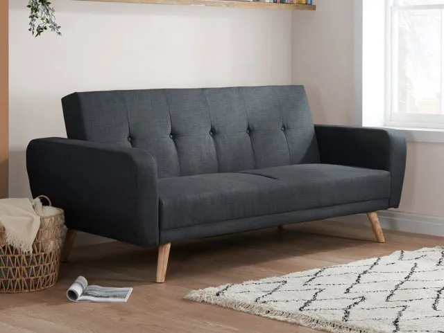 Birlea Furniture & Beds - Birlea Farrow Large Grey Fabric Sofa Bed thumbnail