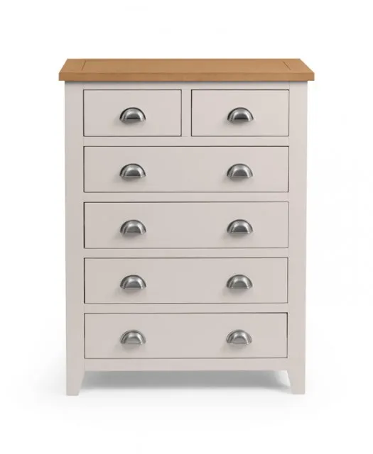 Photos - Other Furniture Julian Bowen Richmond Grey and Oak 42 Chest of Drawers Assembled chestsofd 