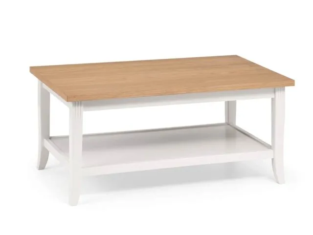 Julian Bowen Davenport Ivory and Oak Coffee Table