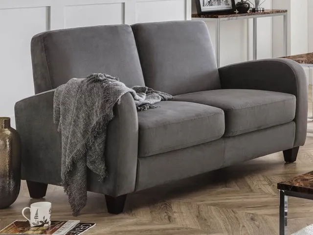 Julian Bowen Vivo Dusk Grey Chenille 2 Seater Sofa Bed