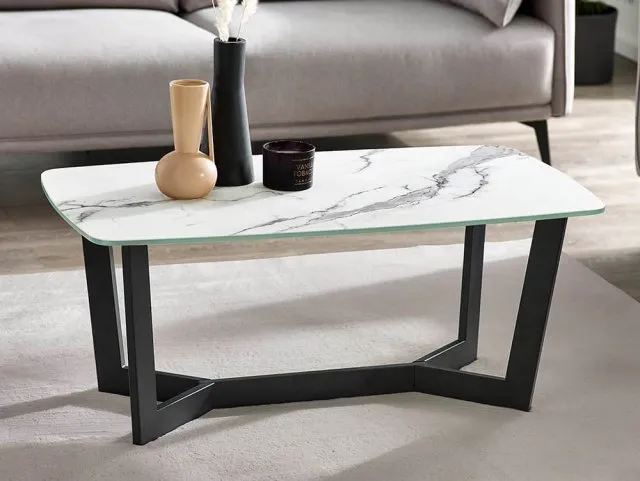 Julian Bowen Olympus White Marble Effect Coffee Table