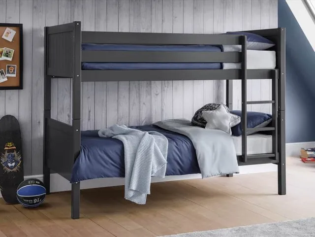 Julian Bowen Bella 3ft Anthracite Wooden Bunk Bed Frame