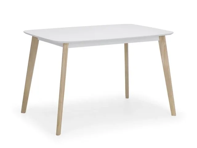 Julian Bowen Casa 120cm White and Limed Oak Dining Table