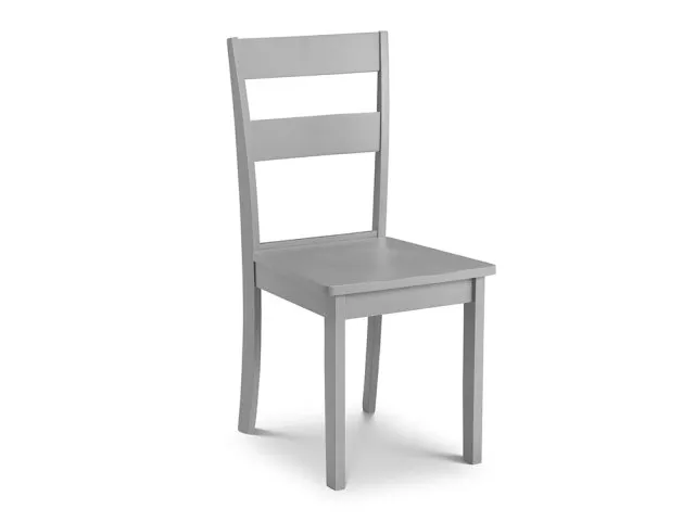 Julian Bowen Kobe Set of 2 Grey Wooden Dining Chairs
