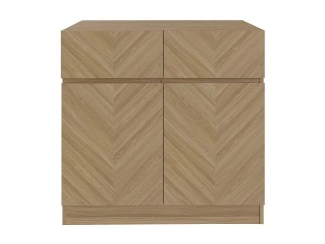 GFW Catania Euro Oak 2 Door 2 Drawer Sideboard
