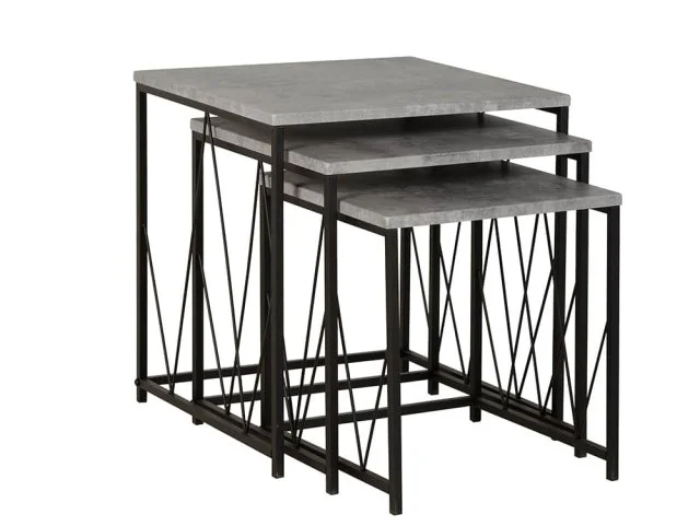Seconique Athens Concrete Effect Nest of Tables