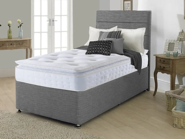 Deluxe Penrith Pocket 1000 Pillowtop Divan Bed - 3ft6 Large Single thumbnail
