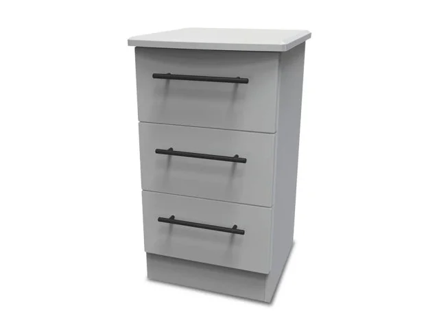 Welcome Beverley 3 Drawer Bedside Table Assembled thumbnail