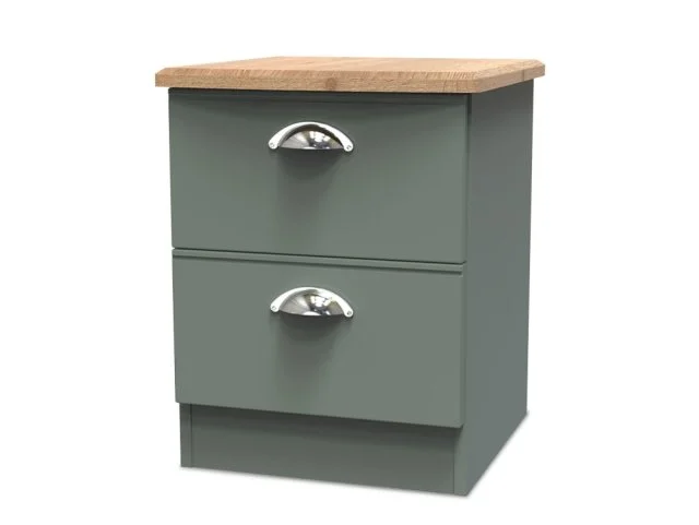 Welcome Victoria 2 Drawer Small Bedside Table Assembled thumbnail