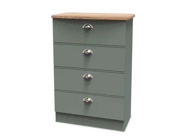 Welcome Victoria 4 Drawer Midi Chest of Drawers Assembled thumbnail