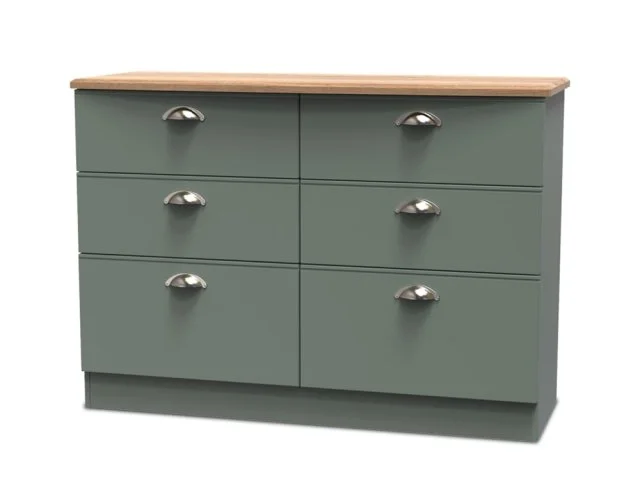 Welcome Victoria 6 Drawer Midi Chest of Drawers Assembled thumbnail