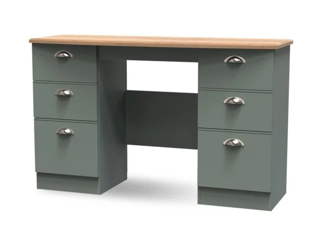 Welcome Victoria Double Pedestal Dressing Table Assembled thumbnail