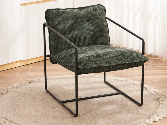 Seconique Tivoli Green Fabric Accent Chair thumbnail