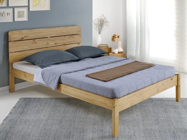 Seconique Ronan Waxed Pine Wooden Bed Frame - 4ft6 Double thumbnail