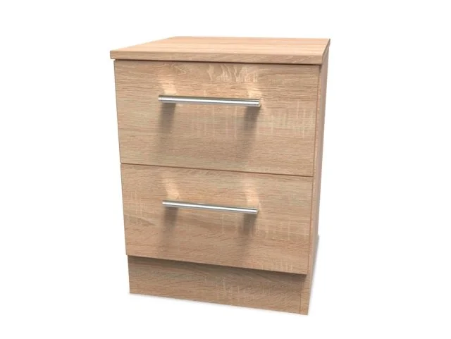 Welcome Devon 2 Drawer Small Bedside Table Assembled thumbnail