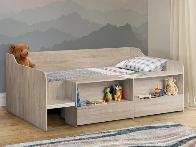Julian Bowen Stella 3ft Single Sonoma Oak Wooden Cabin Bed Frame