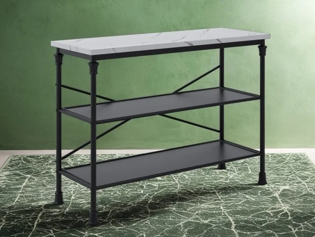 LPD Fairmont Marble Effect Console Table thumbnail