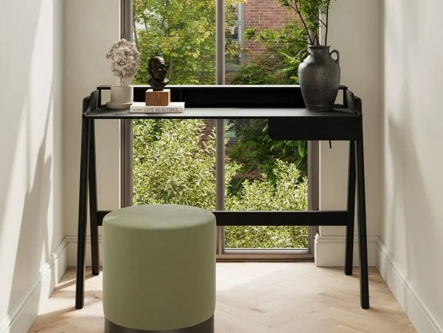 LPD Lark Black 1 Drawer Study Desk thumbnail