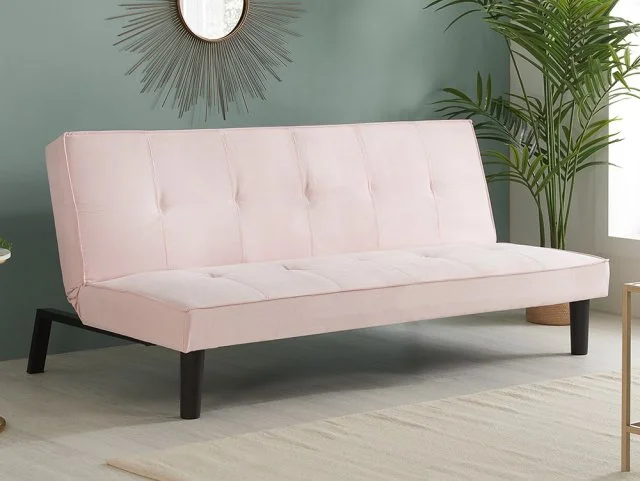 Birlea Aurora Pink Velvet Sofa Bed