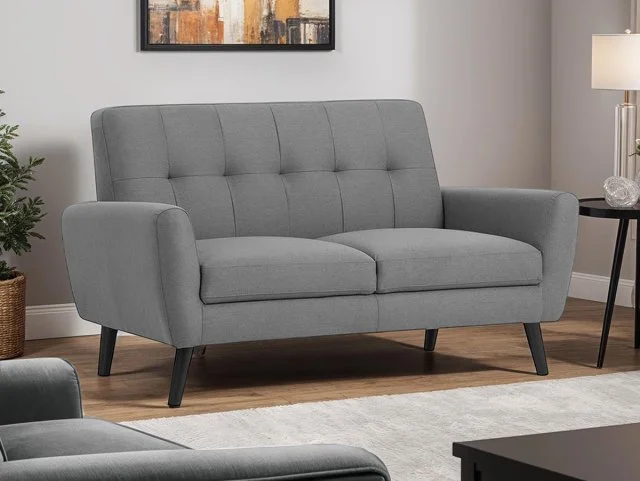 Julian Bowen Monza Dove Grey 2 Seater Sofa thumbnail