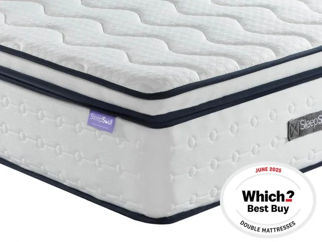 SleepSoul Space Memory Pocket 2000 Pillowtop 4ft6 Double Mattress in a Box