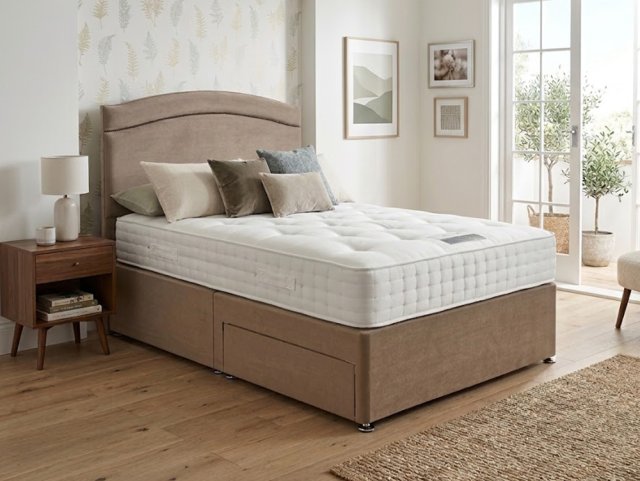 ASC Linden Pocket 1000 Lunar Divan Bed - 6ft Super King Size