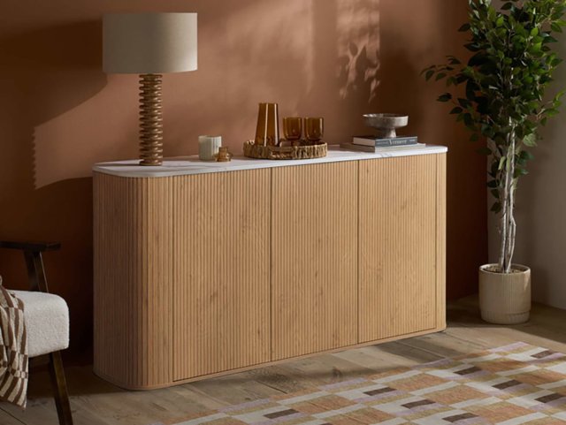 Birlea Russo Oak 3 Door Sideboard