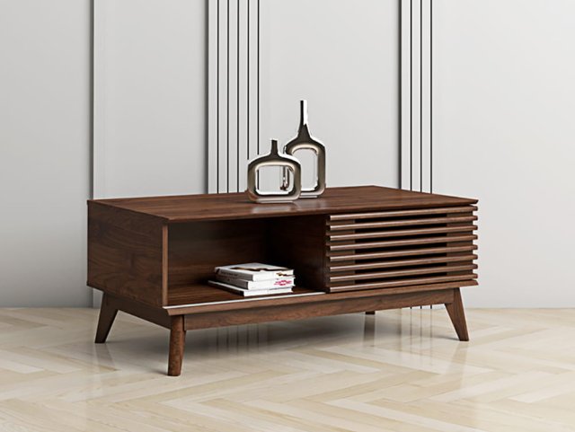 Kidsaw Beijing Walnut 1 Door Coffee Table