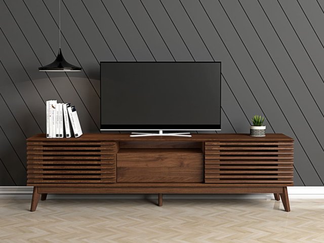 Kidsaw Beijing Walnut 2 Door Large TV Cabinet