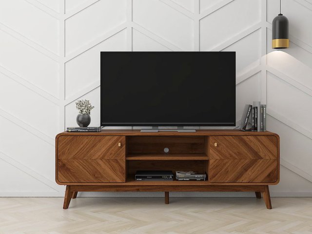 Kidsaw Petra Walnut 2 Door TV Cabinet