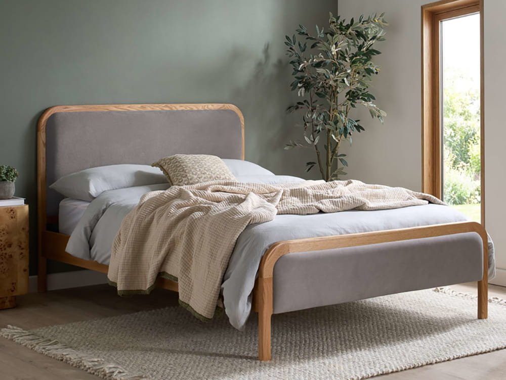 Birlea Amaya Oak Wooden Bed Frame - 5ft King Size