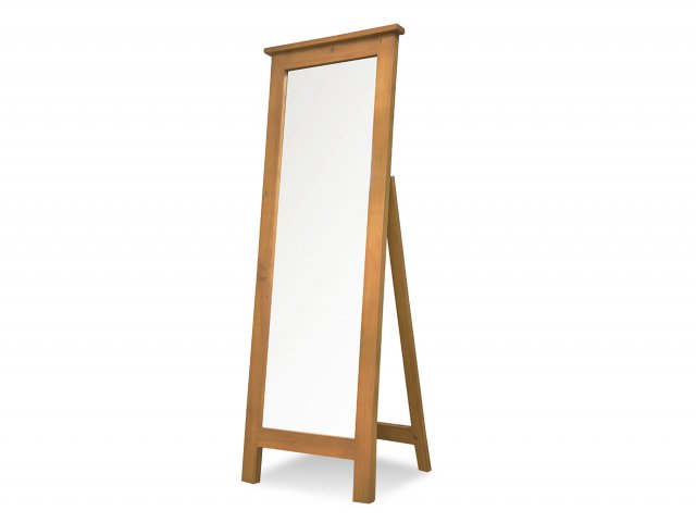Archers Langdale Pine Wooden Cheval Mirror Assembled