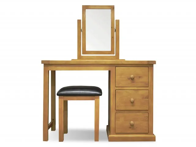 Archers Langdale Pine Wooden Dressing Table Set Assembled thumbnail