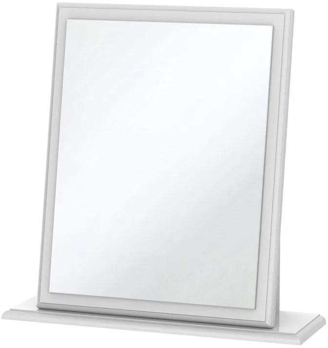 Welcome Balmoral White High Gloss Dressing Small Table Mirror thumbnail