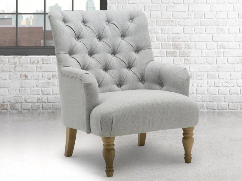 Birlea Furniture & Beds - Birlea Padstow Grey Fabric Armchair thumbnail