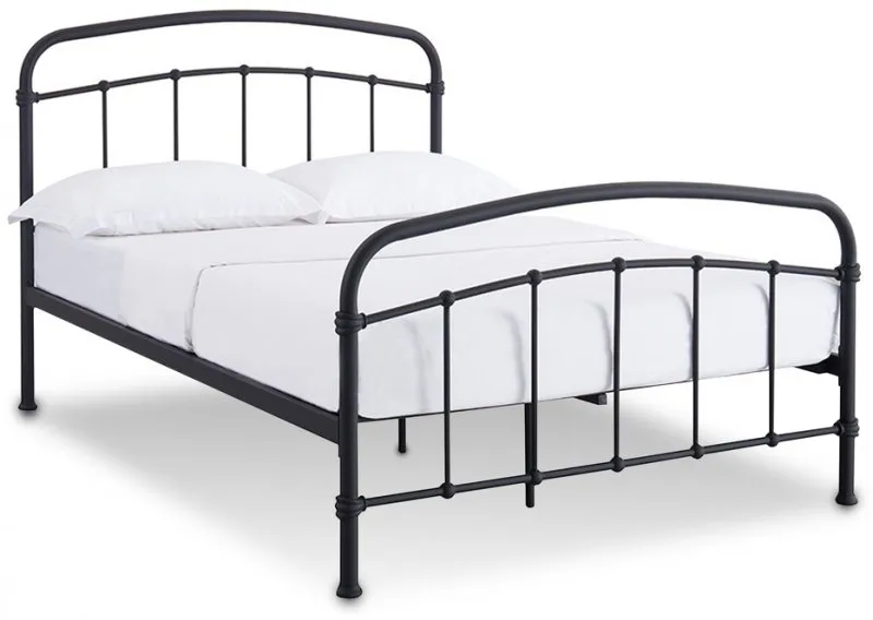 LPD Halston Black Metal Bed Frame - 3ft Single thumbnail